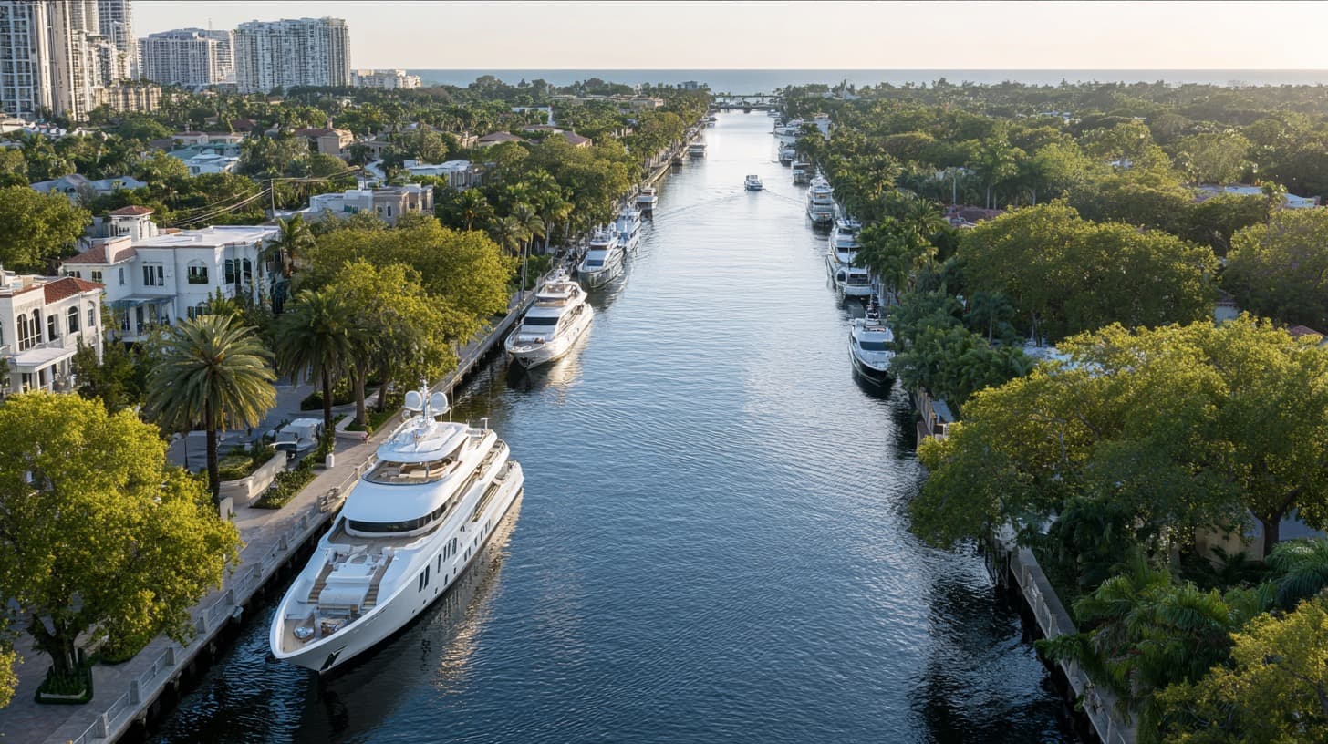 Fort Lauderdale, Broward County aerial view