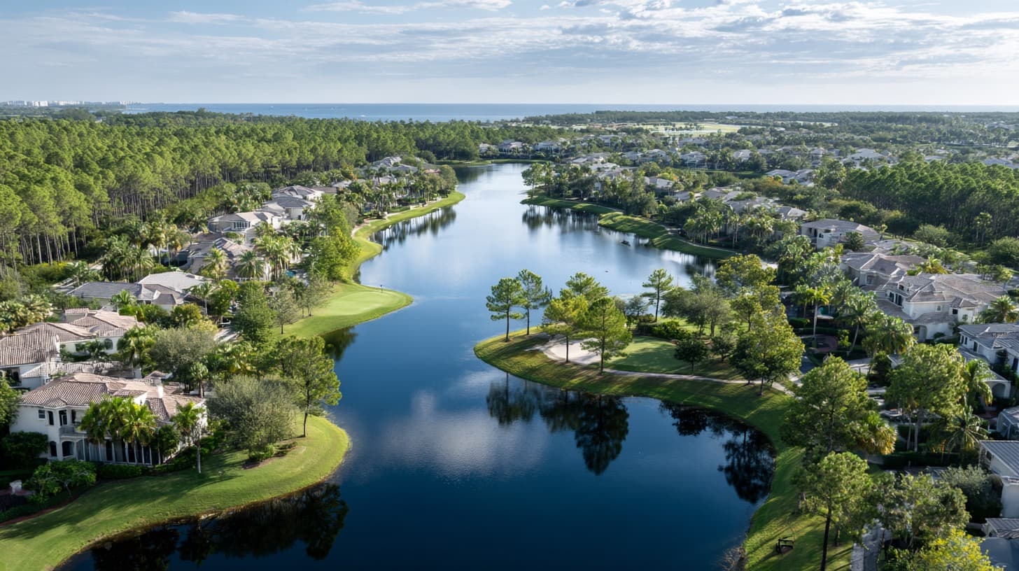 Weston, Broward County aerial view
